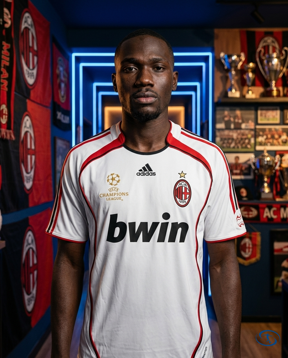Camisa Milan Retrô 2006/07 Torcedor Adidas Masculina - Branco - Front View | Sant Sport
