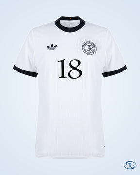 Germany 125th Anniversary Klinsmann 18 Shirt (1996 Legend Flock Printing) - Men's | Sant Sport