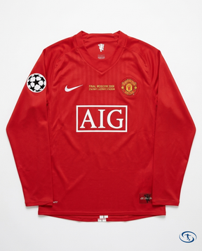 Manchester United Jersey Long Sleeve Home Retro 2008/2009 - Packshot | Sant Sport