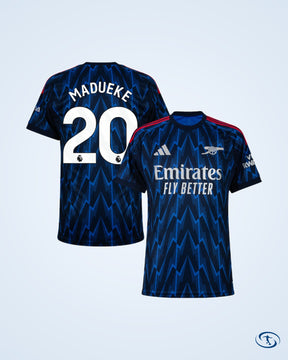 Arsenal Away Player Number Shirt 2025-2026 (Player Version) - Men's