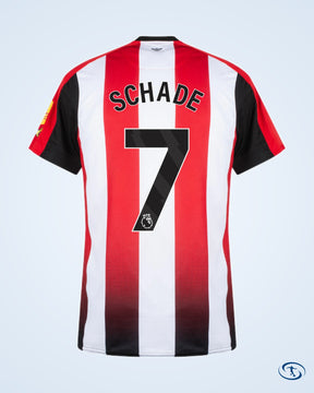 Brentford Home Schade 7 Shirt 2023-2025 (Premier League) - Men's