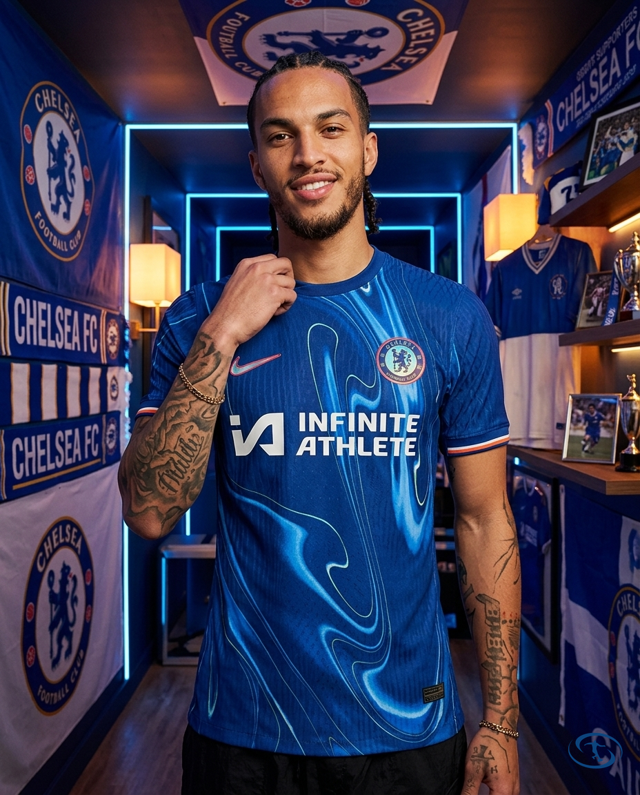 Camisa Chelsea Home 2024/25 - Jogador NIke Masculina - Azul - Front View | Sant Sport