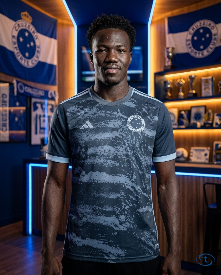 Camisa Cruzeiro Third 2024/25 - Torcedor Adidas Masculino - Azul - Front View | Sant Sport