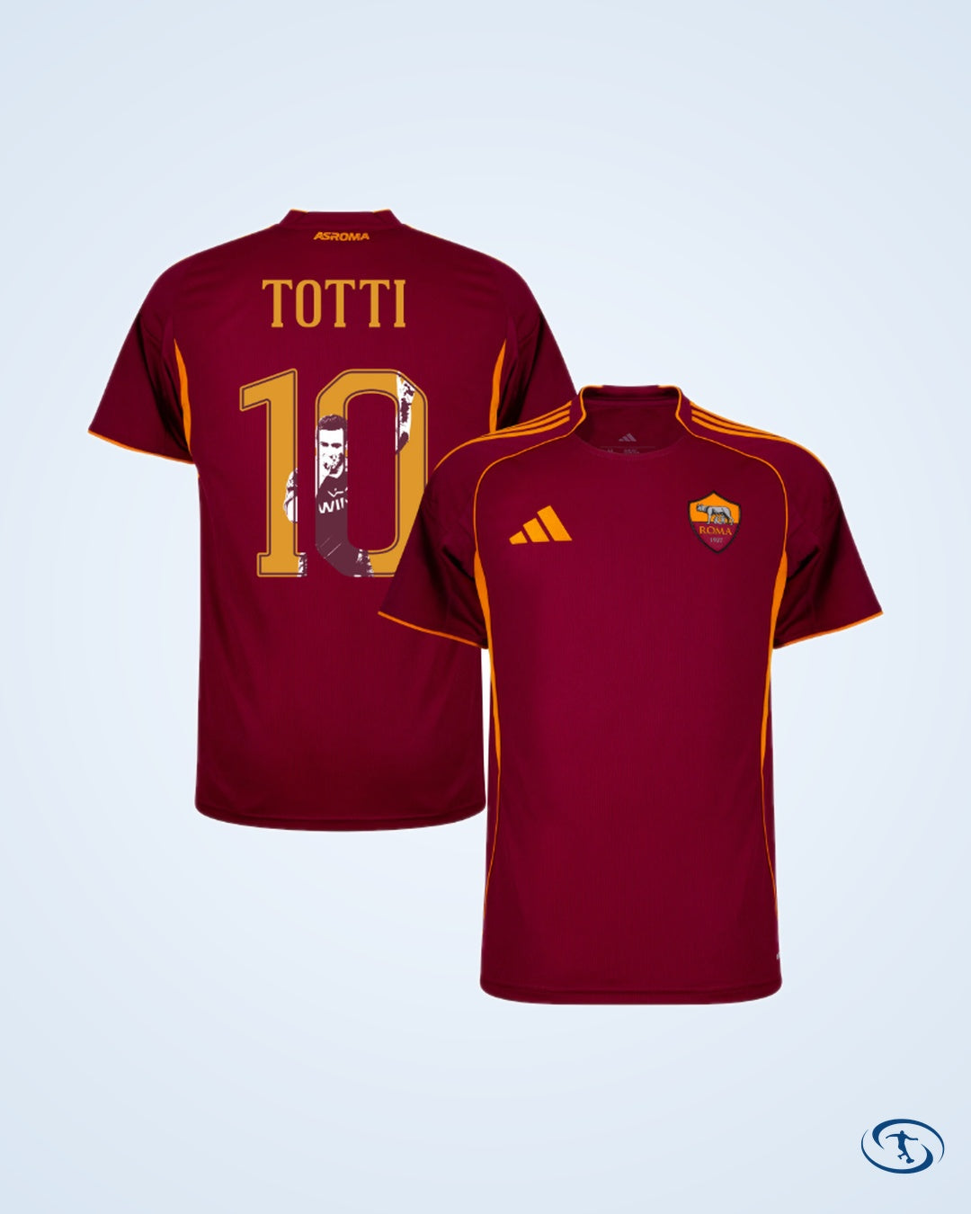 AS Roma Home Totti 10 Shirt 2025-2026 (Gallery Style) - Men's