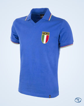 Italy Home Gentile 6 Retro Shirt World Cup 1982 (Retro Flock Printing) - Men's | Sant Sport