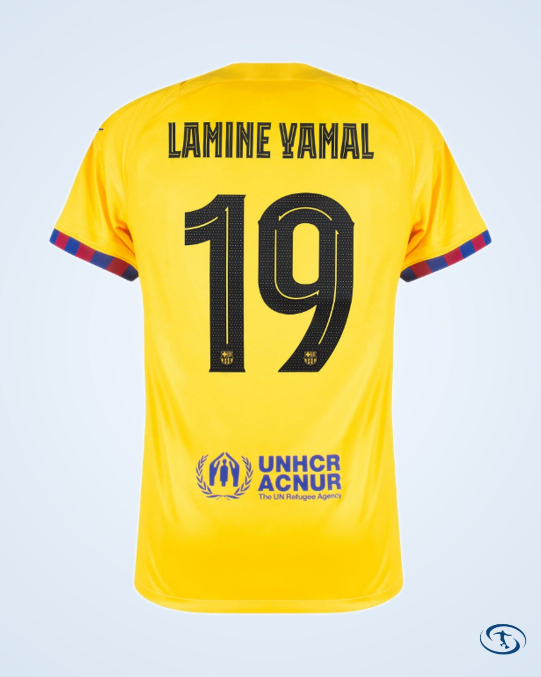 Barcelona Senyera 4th Lamine Yamal 19 Shirt 2024-2025 (Official Cup Printing) - Men's