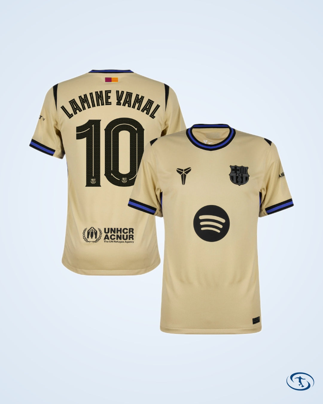 Barcelona Away Fan Version Shirt 2025-2026 (Champions League) - Men's