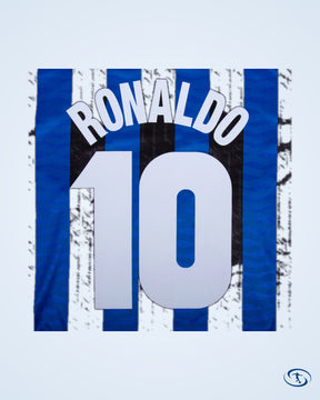 Inter Milan Home Retro Player Number Shirt 1997-1998 (Retro Flock Printing) - Men's