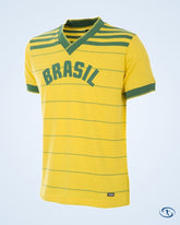 Brazil Home Retro No.8 Shirt 1984 (Retro Flock Printing) - Men's | Sant Sport
