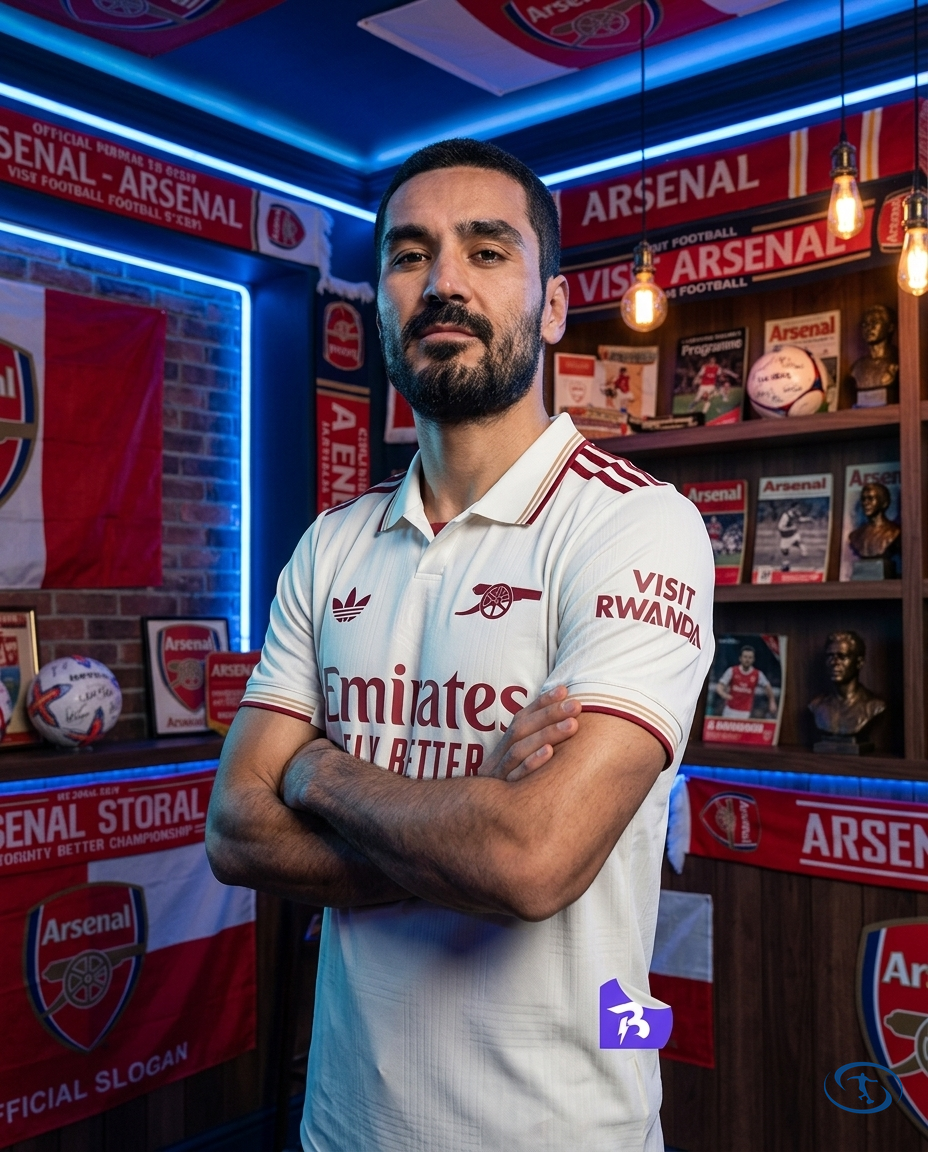 Camisa Arsenal Third 25/26 Jogador Adidas Masculino - Bege - Side View | Sant Sport