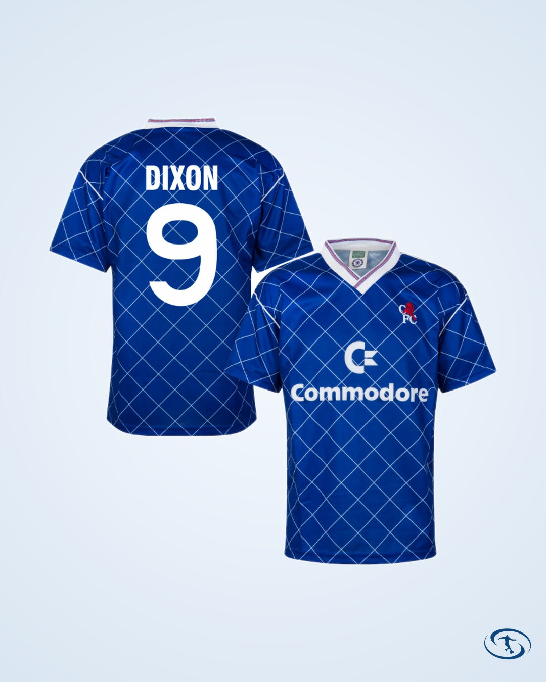Score Draw Chelsea Home Retro Shirt 1987-1988 (Retro Flock Printing) - Men's