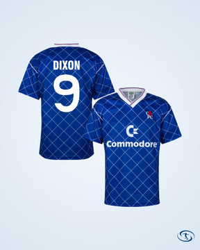 Score Draw Chelsea Home Retro Shirt 1987-1988 (Retro Flock Printing) - Men's
