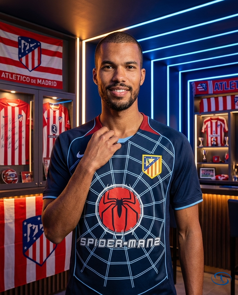 Camisa Atlético de Madrid Away Retrô 2004/05 - Torcedor Nike Masculino - Homem-Aranha - Front View | Sant Sport