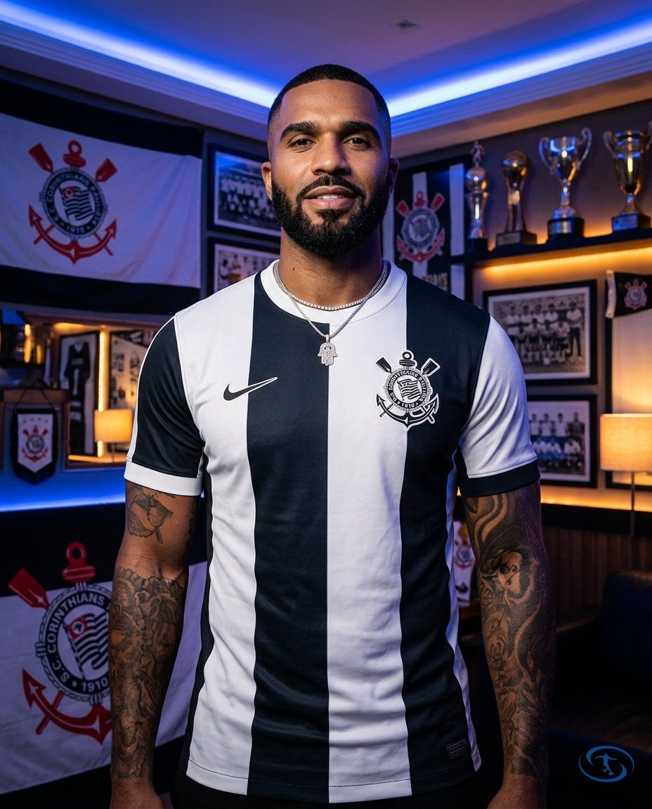 Corinthians Jersey Third 24/25 - Nike Men's - Black & White - Front View | Sant Sport