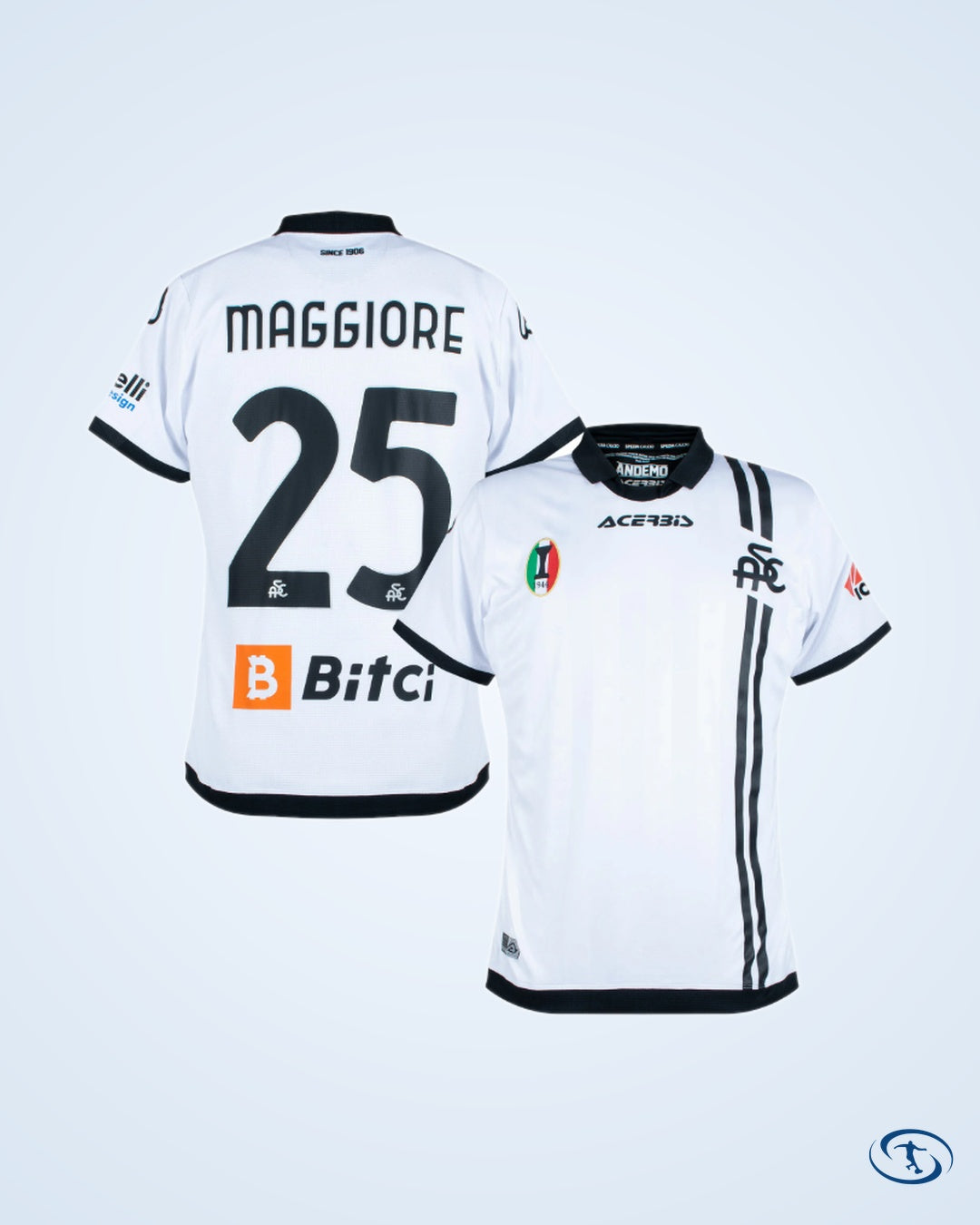Spezia Calcio Home Maggiore 25 Shirt 2021-2022 (Official Printing) - Men's
