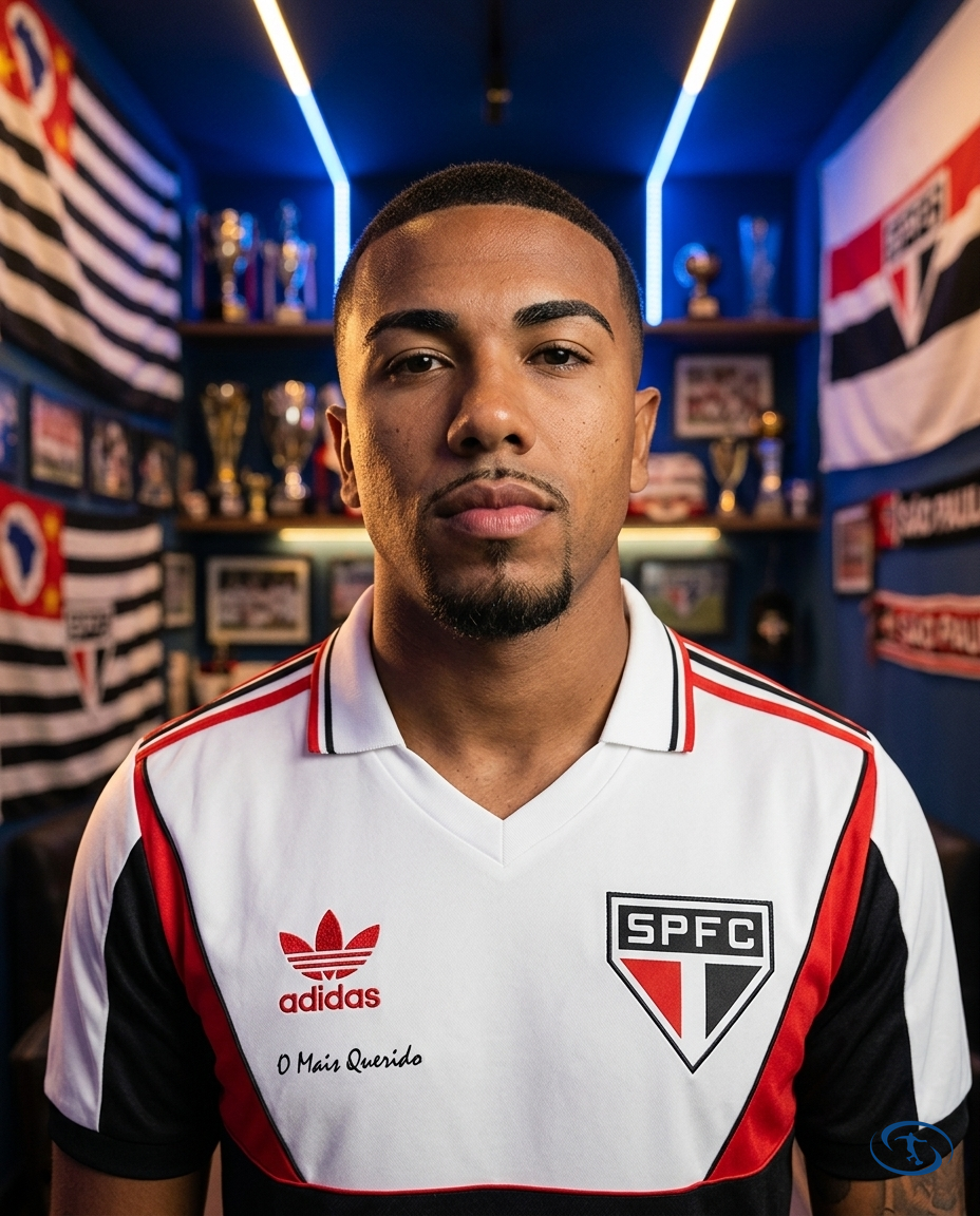 Sao Paulo FC Jersey Homenagem Telê Santana - Adidas Men's - Badge Close-Up | Sant Sport