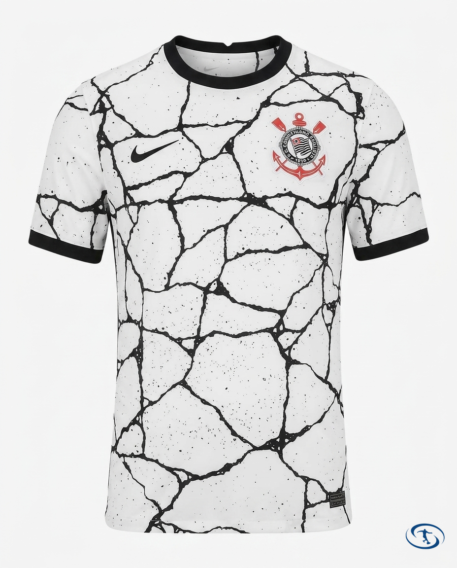 Corinthians Jersey Retro 2021/22 Nike Men's - White+Preto - Packshot | Sant Sport