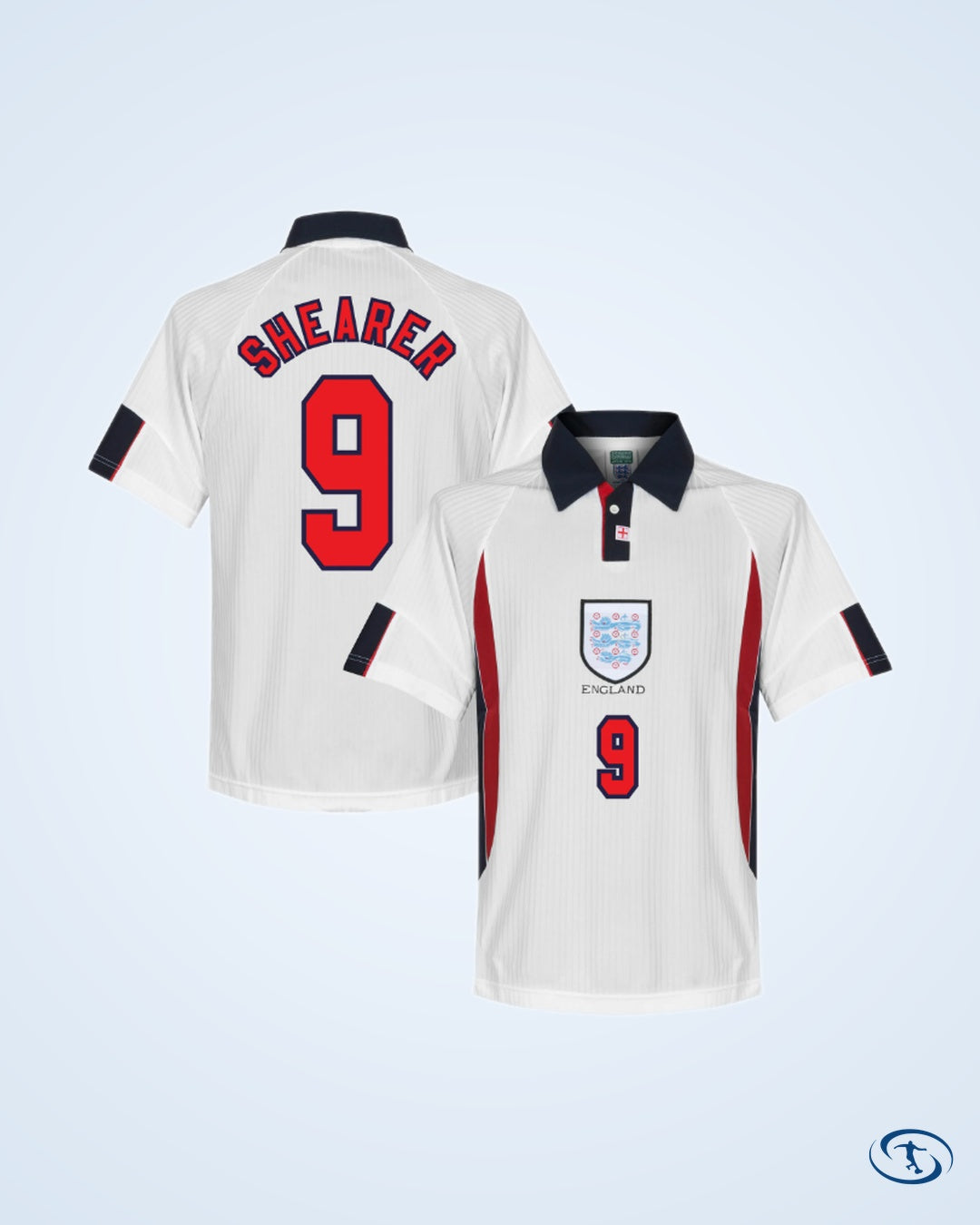 Score Draw England Home Retro Shirt World Cup Finals 1998 (Retro Flex Printing) - Men's