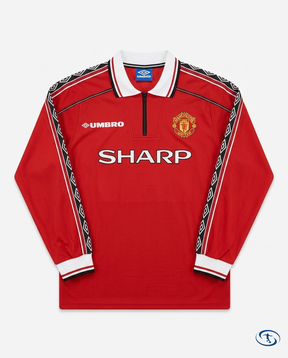 Manchester United Jersey Long Sleeve Home Retro 1998/99 - Packshot | Sant Sport