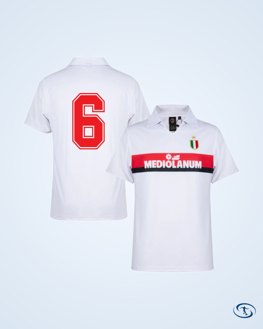 AC Milan Retro Away  Shirt 1987-1988 (Retro Flex Printing)