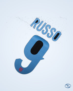 England Women's Away Russo 9 Shirt 2025-2026 (Official Printing) - Women's