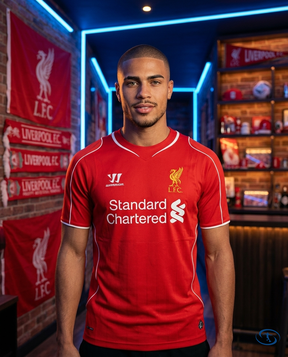 Camisa Liverpool Home Retrô 2014/15 Torcedor Warrior Masculina - Vermelho - Front View | Sant Sport
