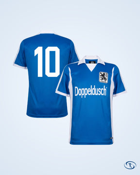 1860 Munich Retro Home No.10 Shirt 1980-1981 (Retro Flock Printing) - Men's