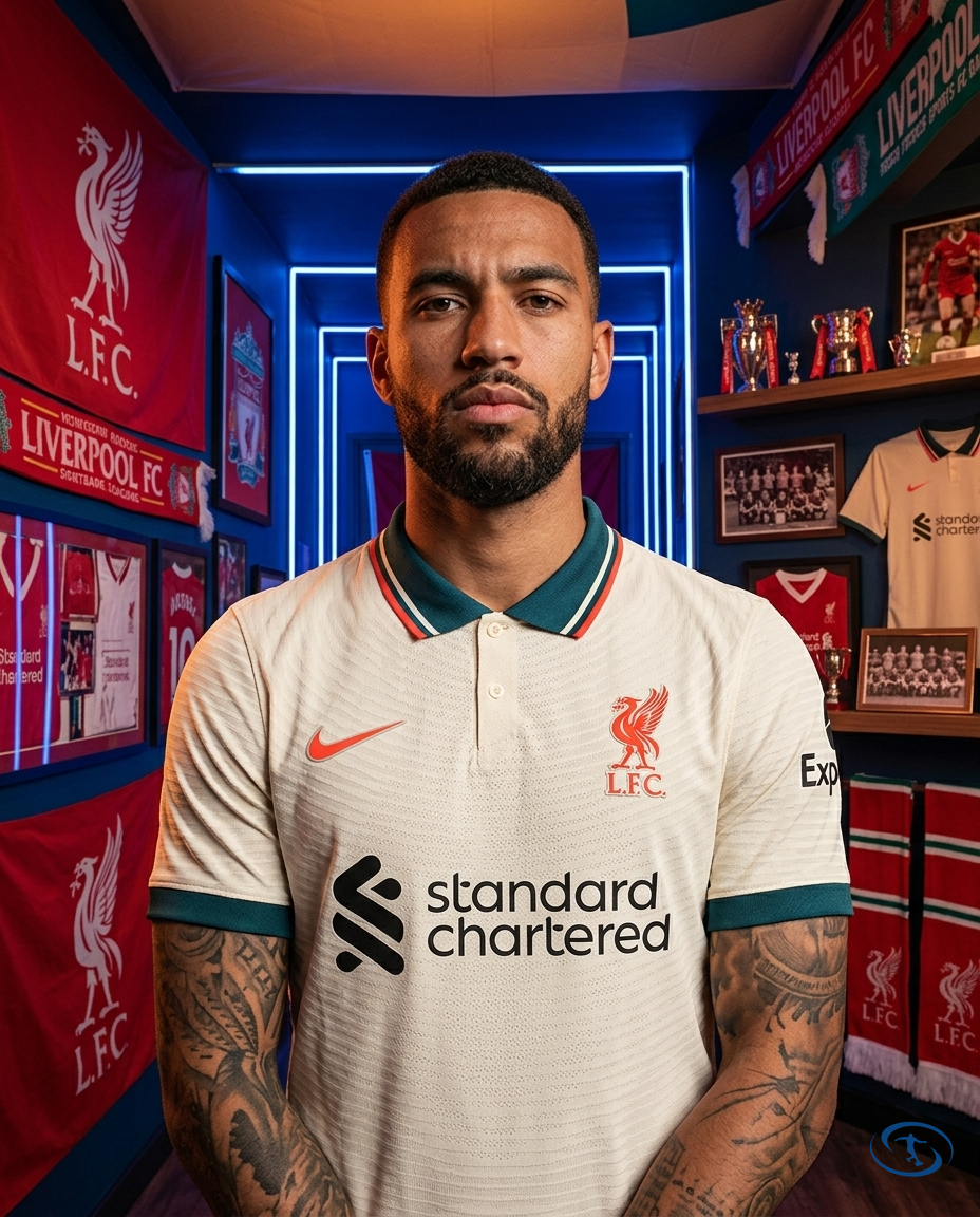 Camisa Liverpool Away 21/22 Retrô Torcedor Nike Masculina - Marfim - Front View | Sant Sport