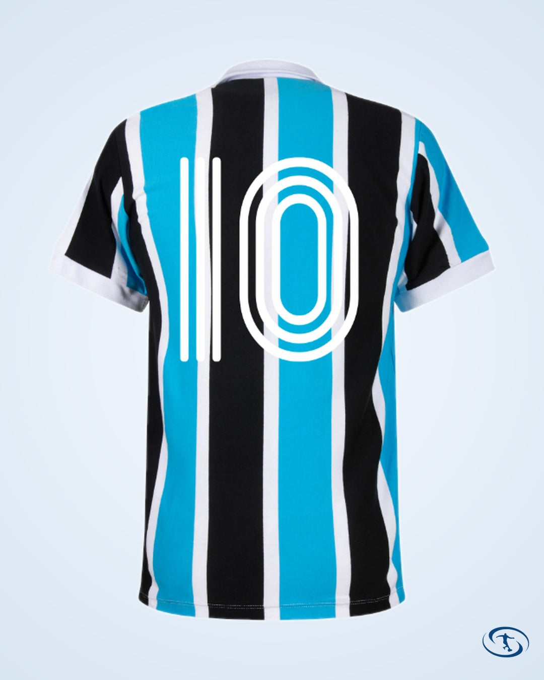 Gremio Retro Home No.10 Shirt 1950 (Retro Flock Printing) - Men's