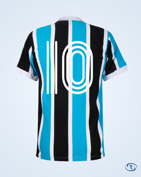Gremio Retro Home No.10 Shirt 1950 (Retro Flock Printing) - Men's
