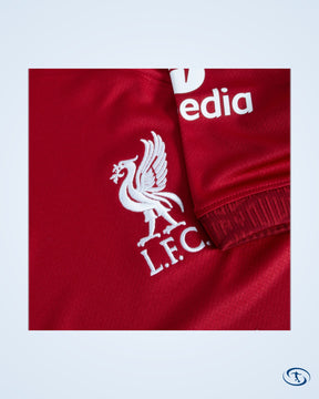 Liverpool Home Shirt 2022-2023 inc. UCL Starball 6 Times Winner & UEFA Foundation Patches - Men's
