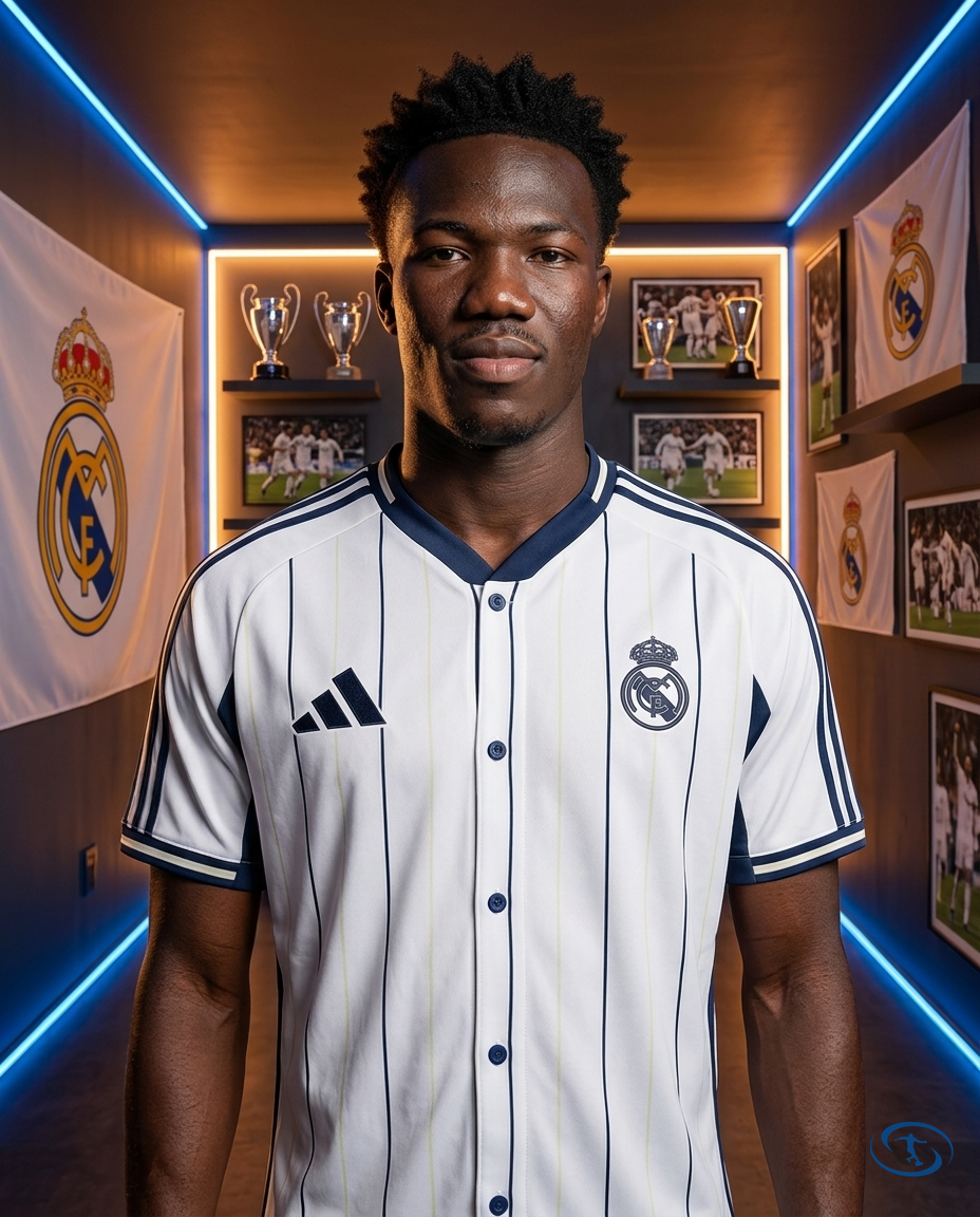 Camisa Real Madrid 2025 Viagens Torcedor Adidas Masculina - Branca - Front View | Sant Sport