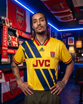 Camisa Arsenal Away Retrô 93/94 Torcedor Adidas Masculina - Amarelo - Front View | Sant Sport