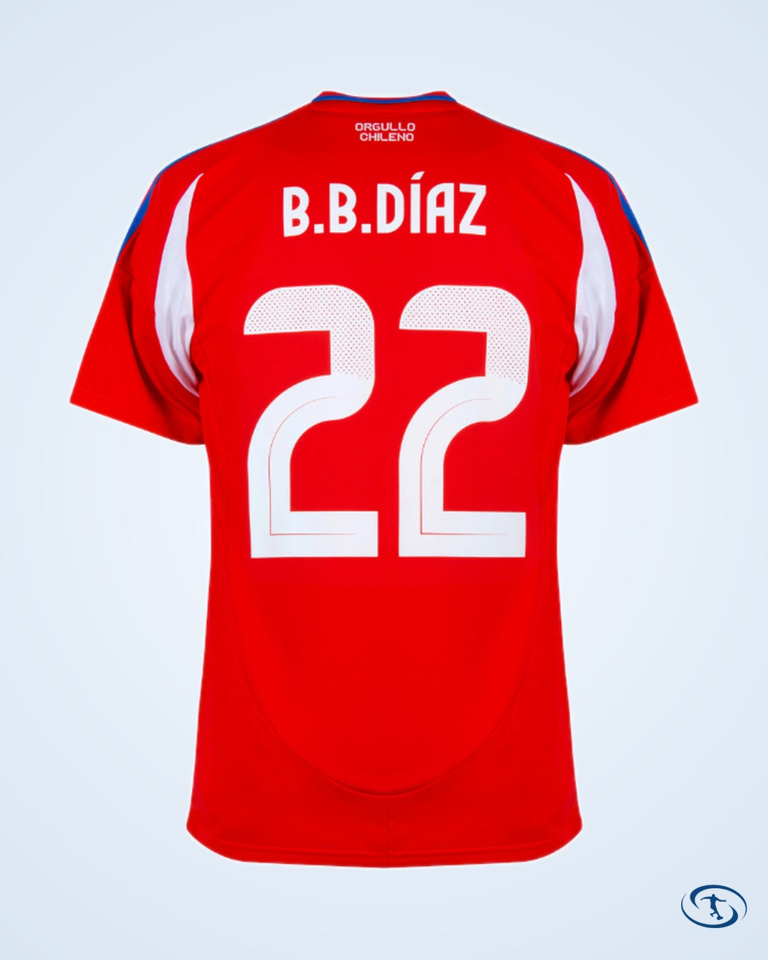 Chile Home B.B Díaz 22 Shirt 2024-2025 (Official Printing) - Men's
