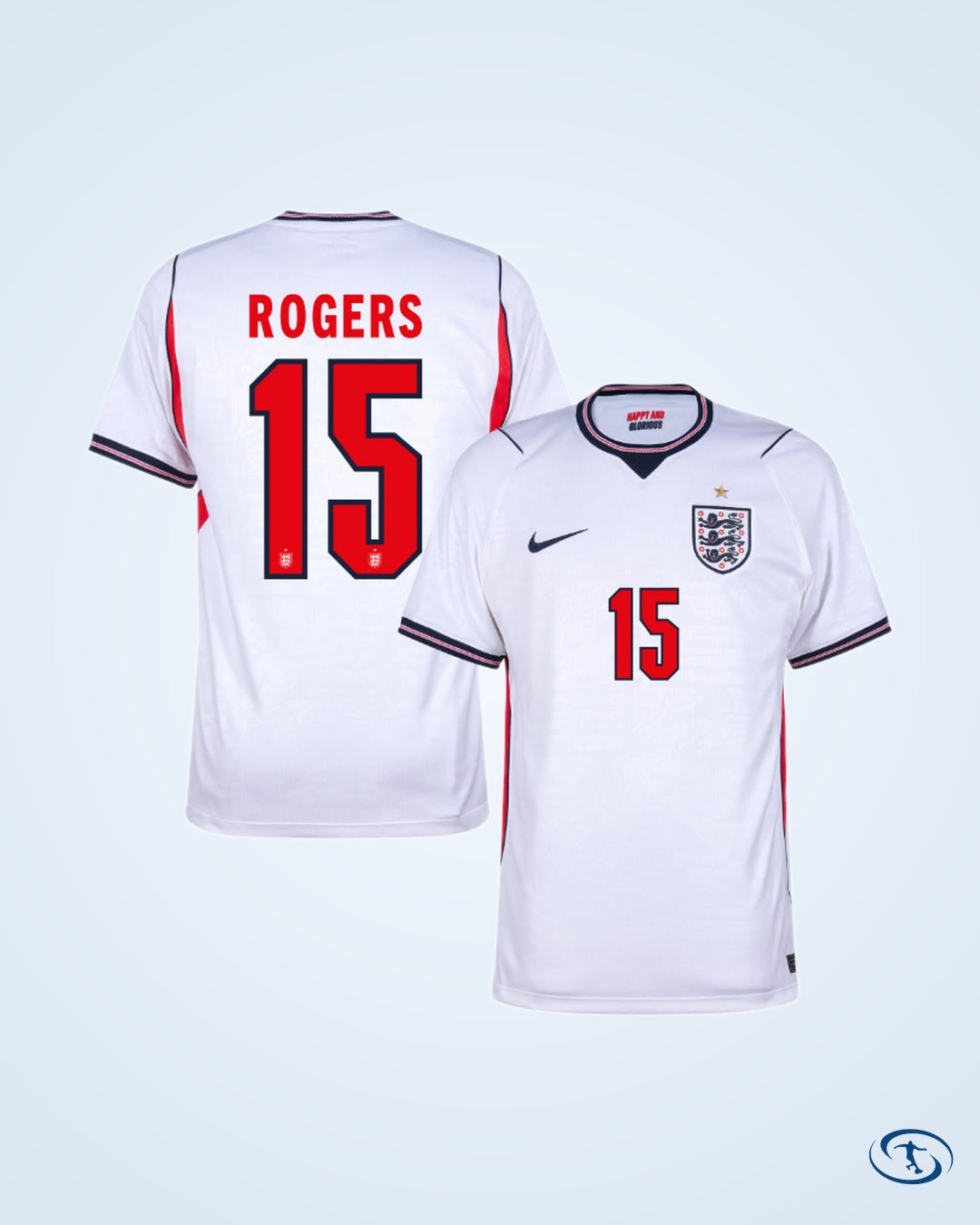 England Home Player Number Shirt 2026-2027 (Official Printing) - Men's
