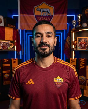 Camisa AS Roma 2025/26 Home Torcedor Adidas Masculina - Vinho - Badge Close-Up | Sant Sport