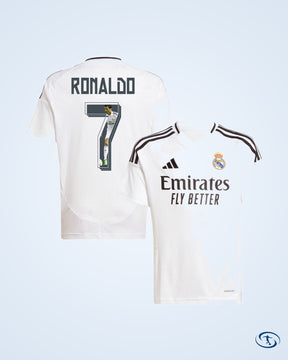 Real Madrid Home Ronaldo 7 Shirt 2024-2025 (Legend Printing) - Men's