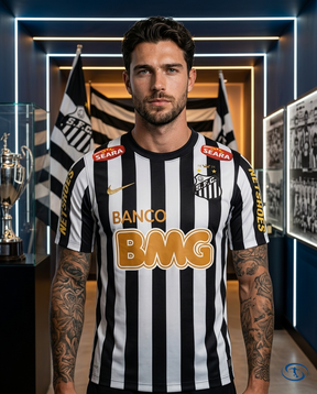 Santos Jersey Retro 2012/13 Nike Men's - Black & White - Front View | Sant Sport