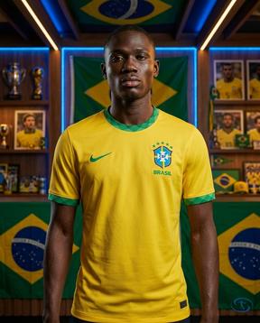 Camisa Seleção Brasileira I 20/21 Torcedor Nike Masculina - Amarelo e Verde - Front View | Sant Sport