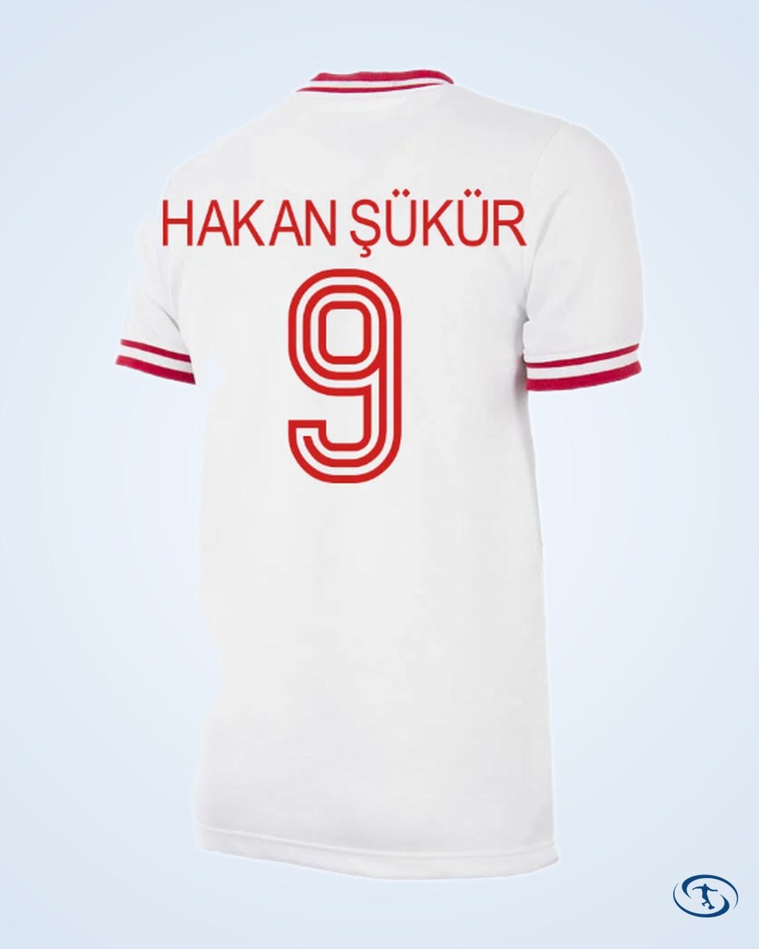 Turkey Home Hakan Şükür 9 Retro Shirt 1979-1980 - Men's