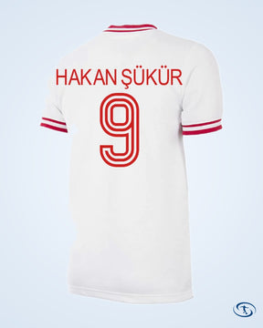 Turkey Home Hakan Şükür 9 Retro Shirt 1979-1980 - Men's