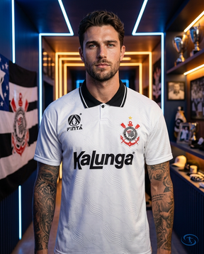 Corinthians Jersey Retro 1994 Finta - Men's Branco - Front View | Sant Sport