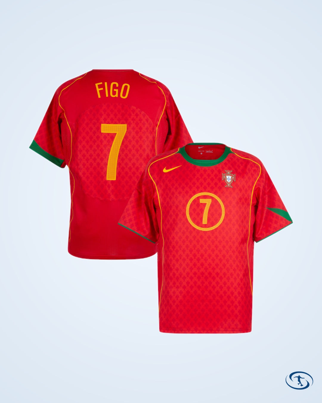 Portugal Home Figo 7 Jersey (Reissue) 2004-2005 - Men's