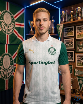 Palmeiras Jersey Away 2025/26 - Player Version Puma Men's - White - Front View | Sant Sport