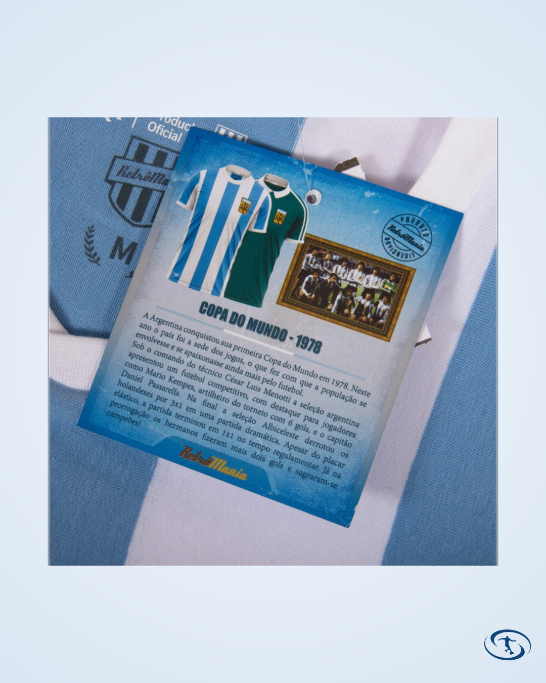 Argentina Home Retro No.10 (Kempes) Shirt 1978 (Retro Flock Printing) - Men's