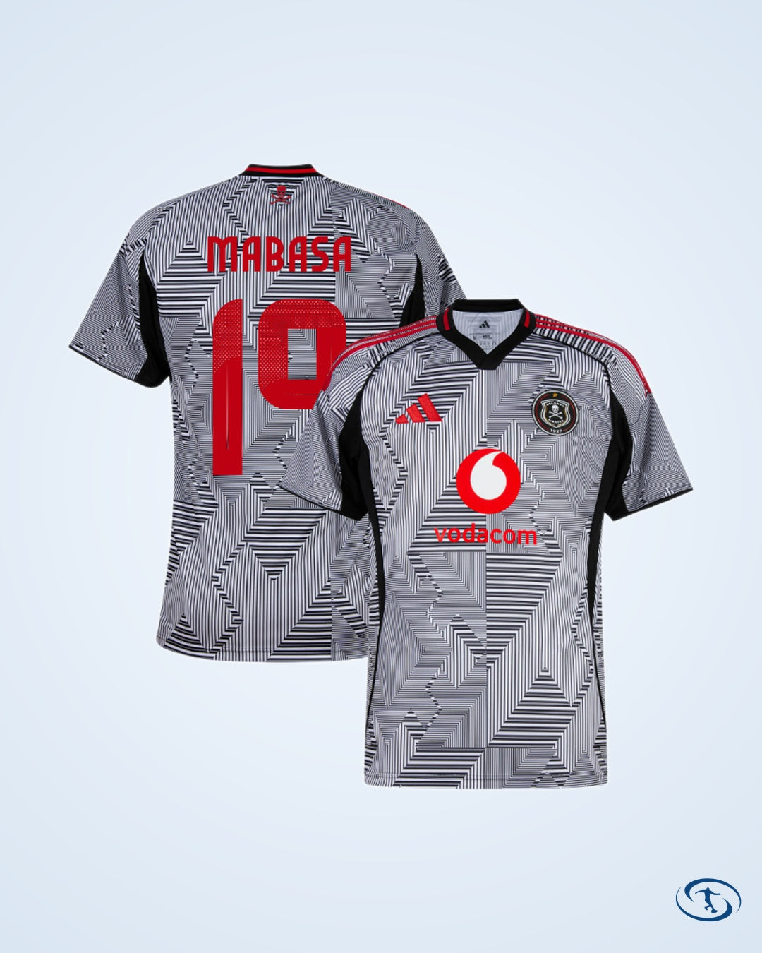 Orlando Pirates Away Shirt 2025-2026 (Retro Fan Style Printing) - Men's