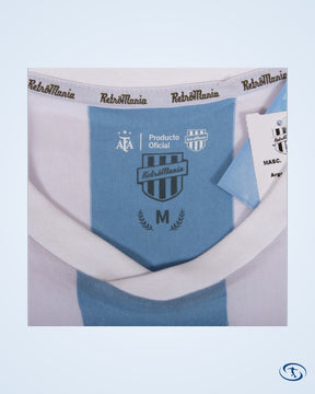 Argentina Home Retro No.10 (Kempes) Shirt 1978 (Retro Flock Printing) - Men's