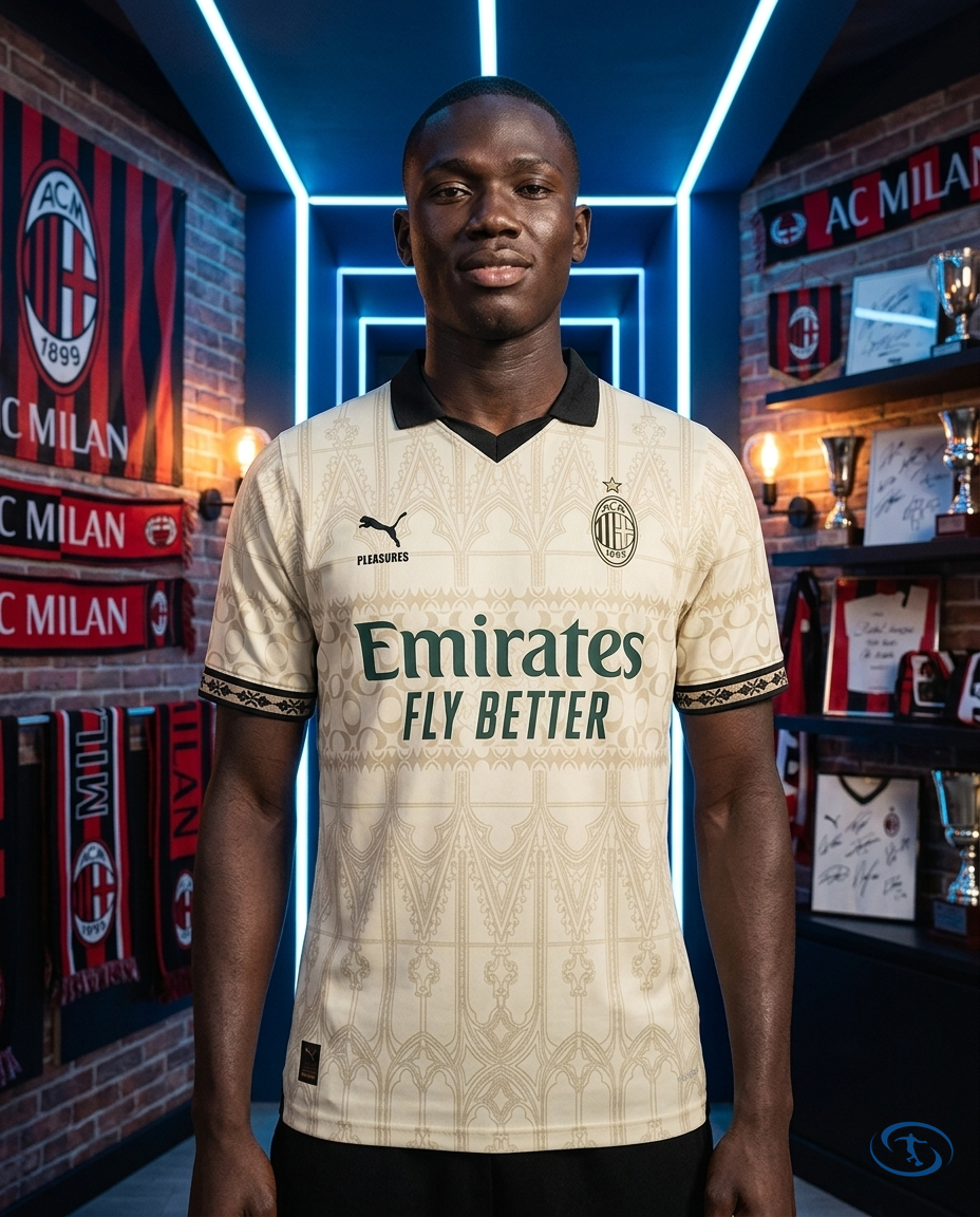 Camisa AC Milan Fourth 2024/25 s/n° Jogador Puma Masculino - Off White - Front View | Sant Sport
