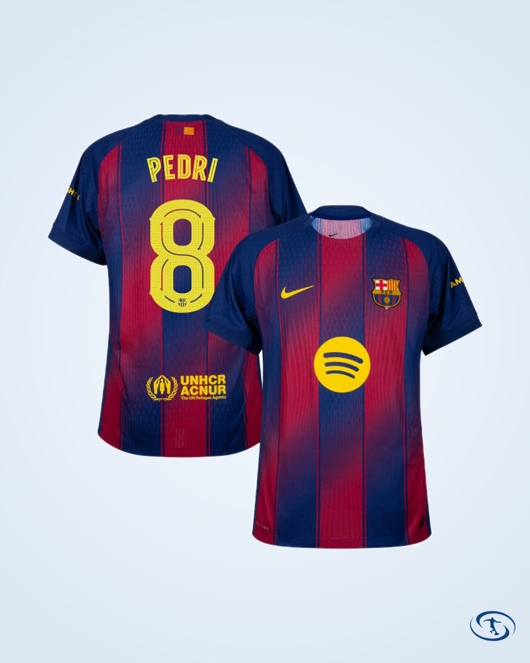 Barcelona Home Player Version Shirt 2025-2026 (Champions League) - Men's