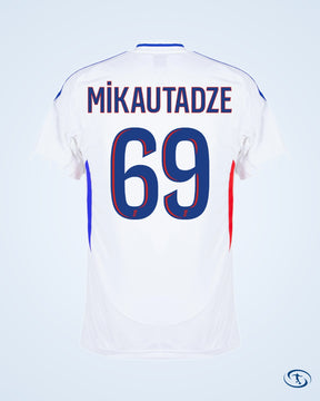 Olympique Lyon Home Mikatadze 69 Shirt 2024-2025 (Official Printing) - Men's